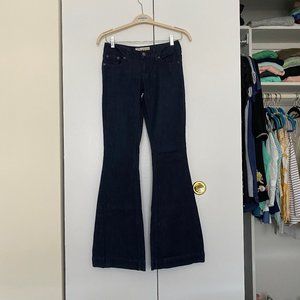 Prvcy Premium Low Rise Wide Leg Flare Jeans Sz 26